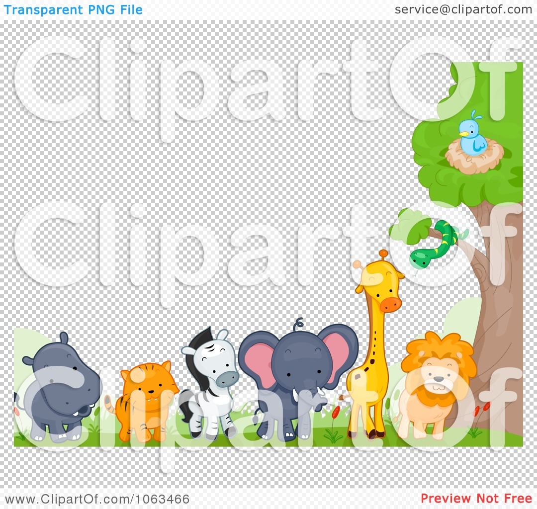 Baby Animal Clipart Borders.