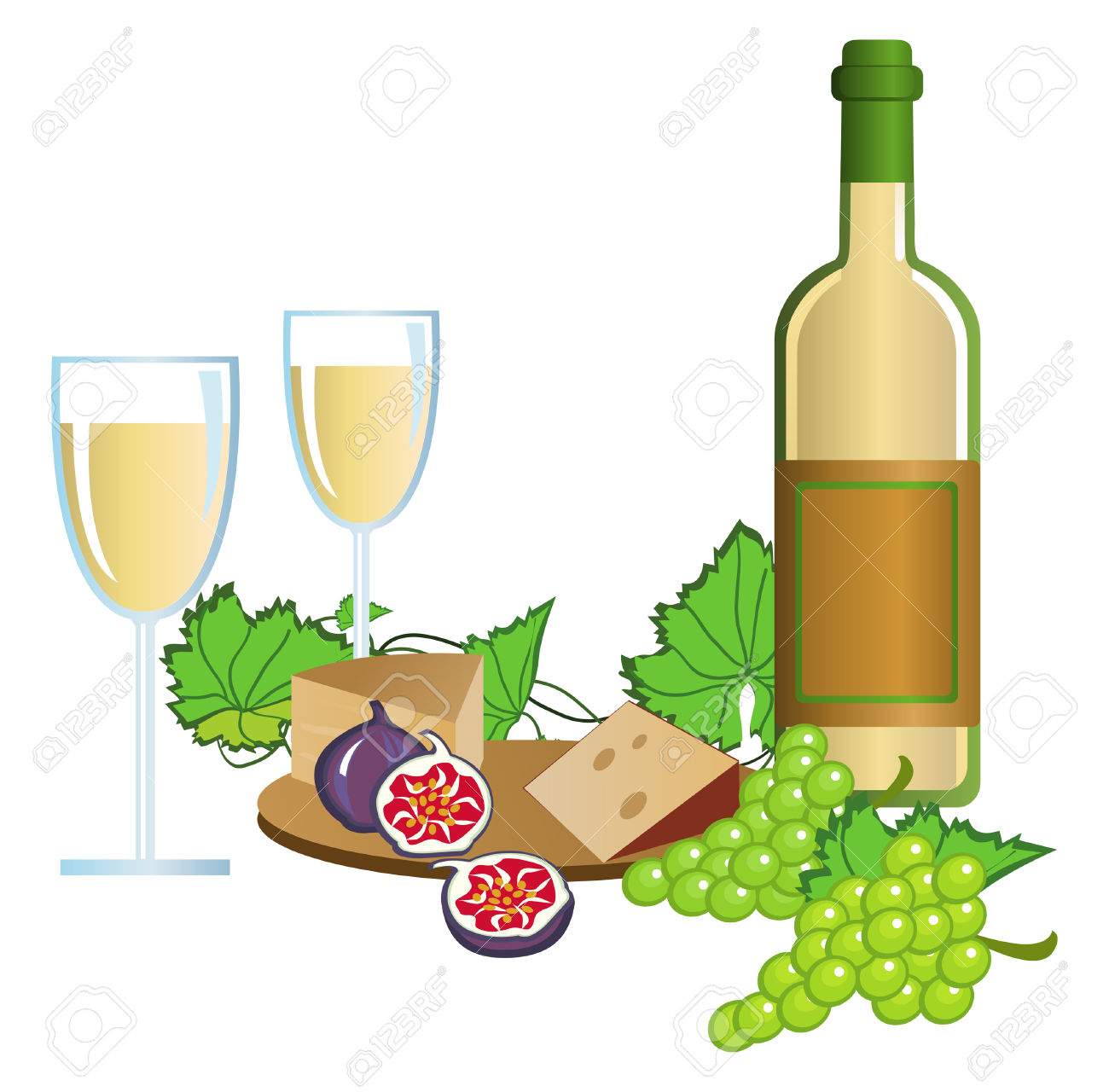 Wine Tasting Clipart.