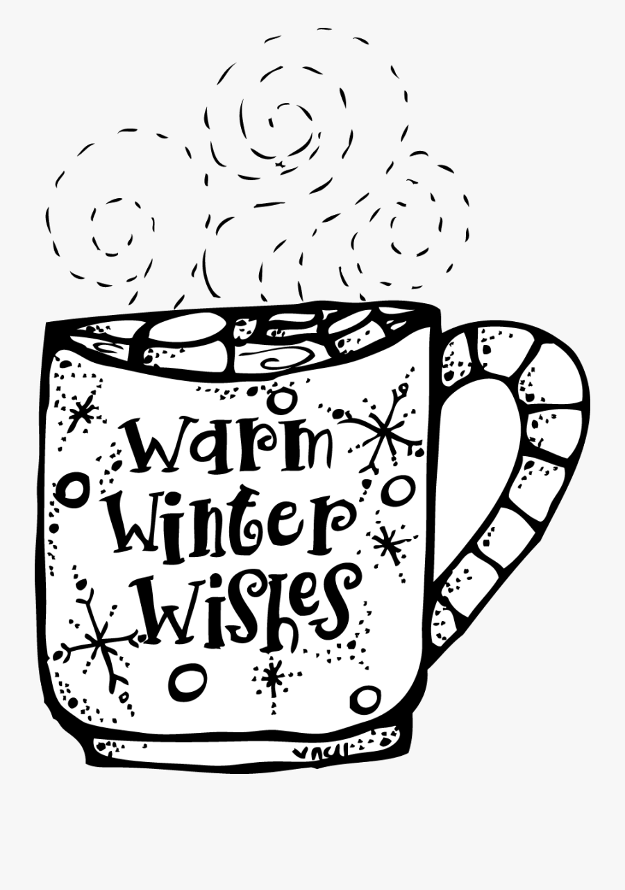 Winter Clipart Black And White Melonheadz Warm Wishes.