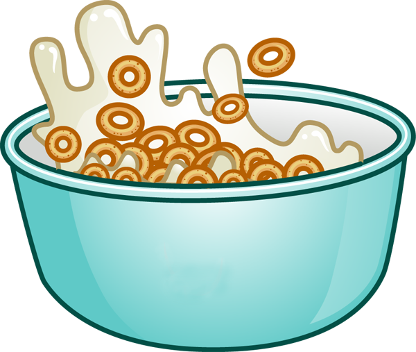 Eating Cereal Clipart.