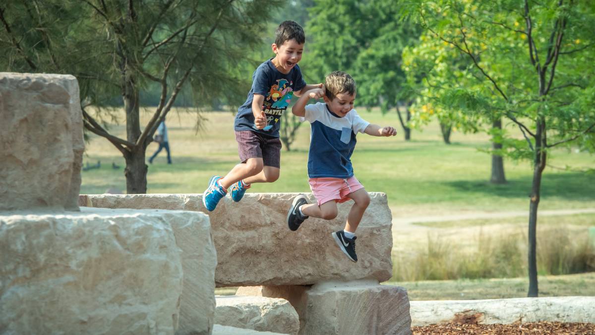 New nature play areas opened in Woden and Civic.