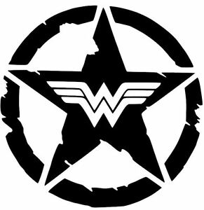 Details about WONDER WOMAN STAR COMIC Decal Vinyl Wrangler Rubicon JEEP CAR  TRUCK STICKER.