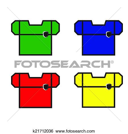 Clip Art of Beautiful Workwear. Vector Illusatration. k21712036.