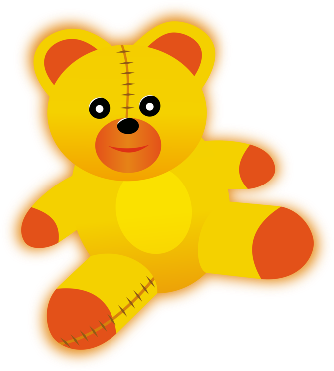 Great Yellow Teddy Bear Clip Art At Clker Vector Clip.