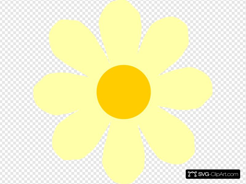 Yellow Flower Clip art, Icon and SVG.