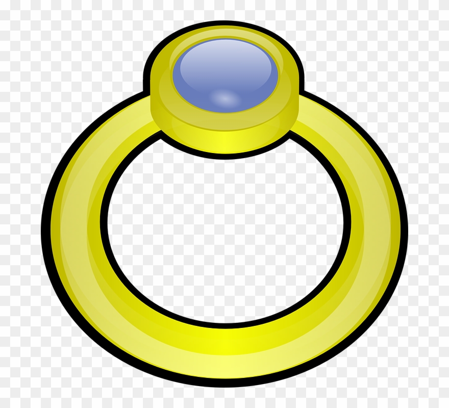 Golden Ring With Gem Clip Art At Vector Clip Art Clipartcow.