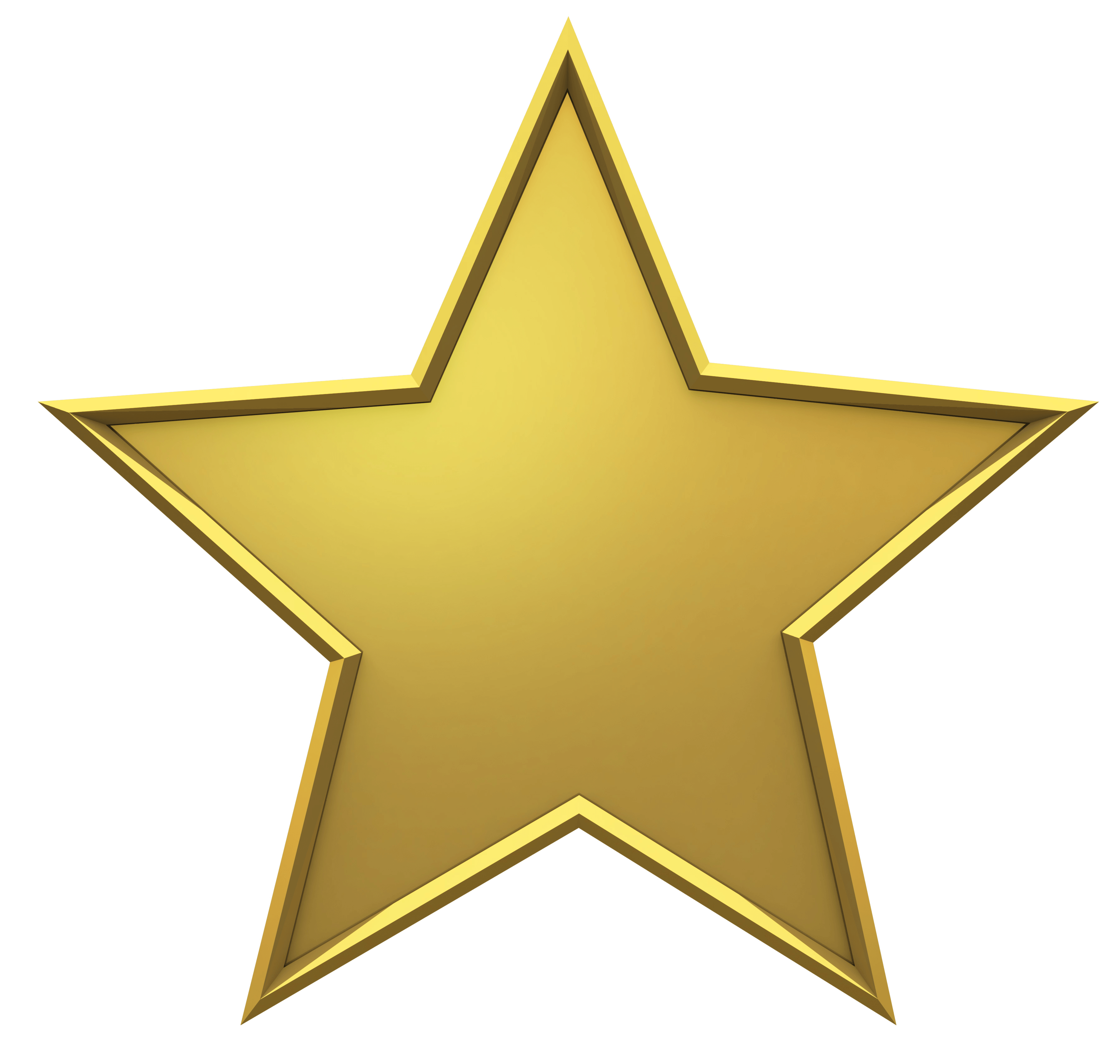 Yellow Star PNG Image.