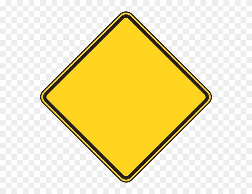 Blank Yellow Construction Sign Clipart (#114927).