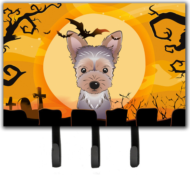 Halloween Yorkie Puppy Leash/Key Holder.