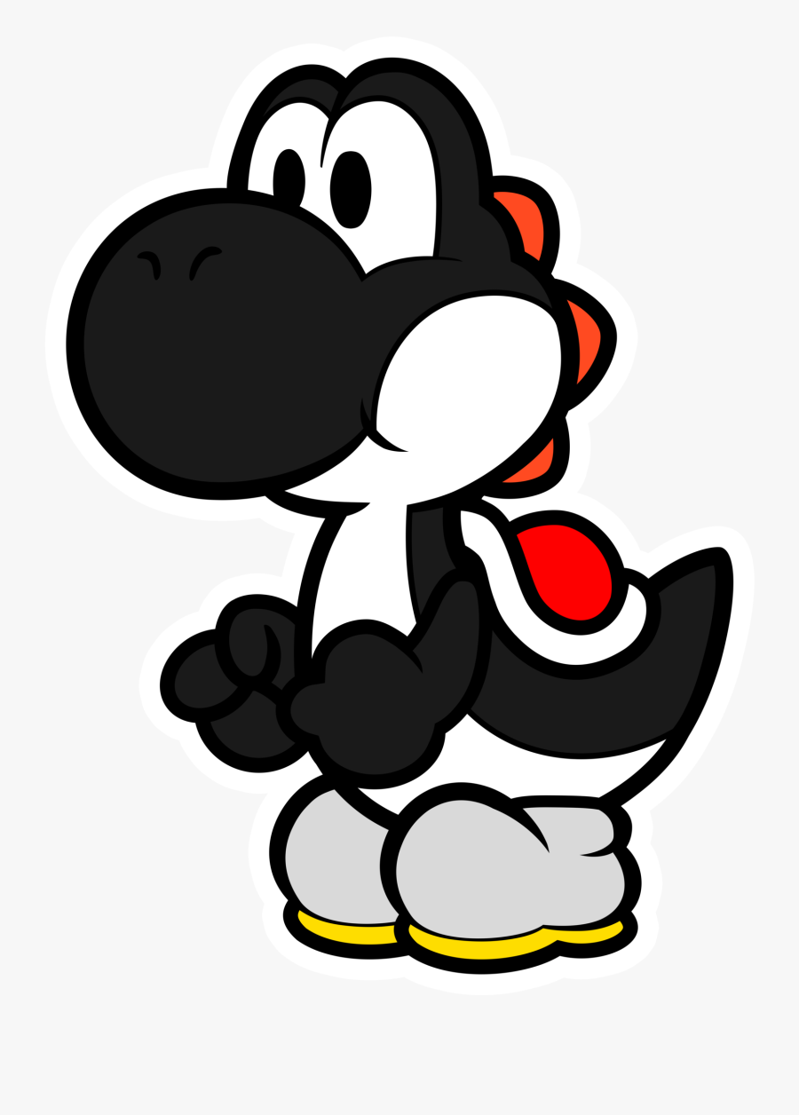 Yoshi Clipart Black And White.