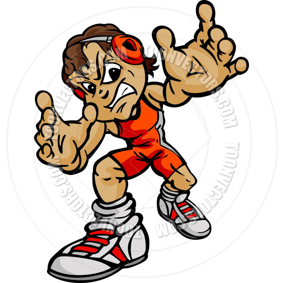 Youth Wrestling Clipart.