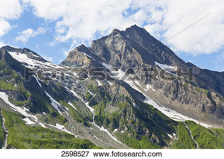 Picture of Panoramic view of mountain range, Kitzsteinhorn, Alps.