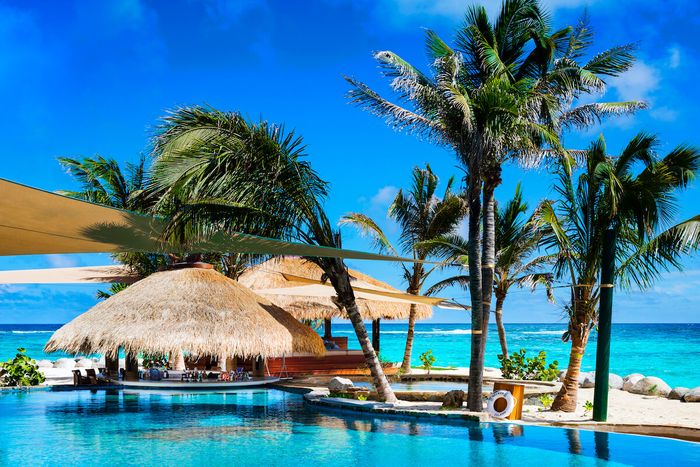 The Beach pool at Necker Island