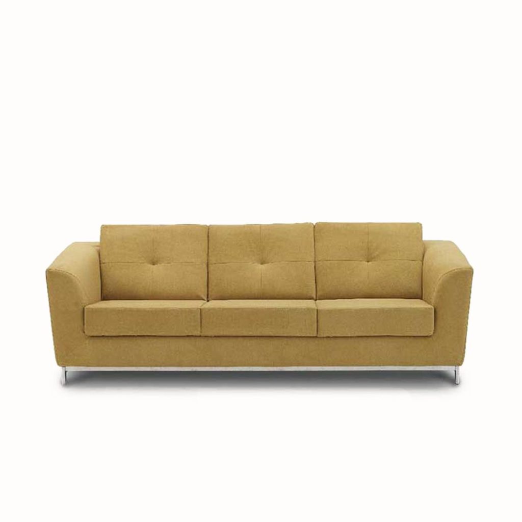 Three-Cushion Sofa with a Simple Modern Design