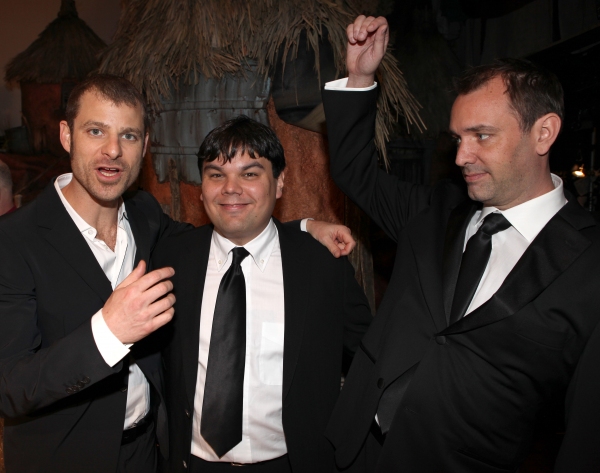 Matt Stone, Robert Lopez & Trey Parker attending the Broadway Opening Night Gypsy Rob Photo