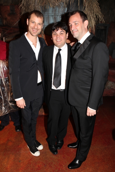 Matt Stone, Robert Lopez & Trey Parker attending the Broadway Opening Night Gypsy Rob Photo