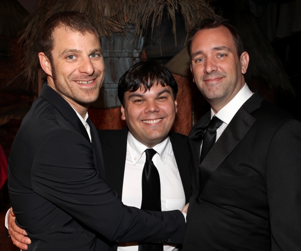 Matt Stone, Robert Lopez & Trey Parker attending the Broadway Opening Night Gypsy Rob Photo