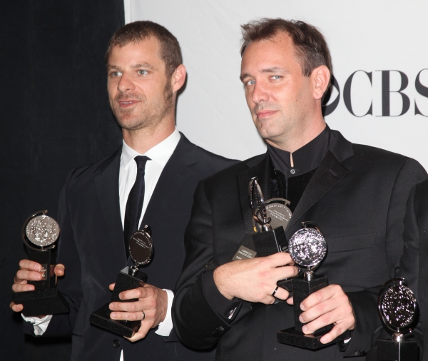 Matt Stone & Trey Parker in the Press Room at The 65th Annual Tony Awards in New York Photo