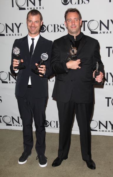 Matt Stone & Trey Parker in the Press Room at The 65th Annual Tony Awards in New York Photo