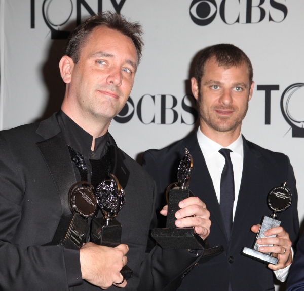 Trey Parker & Matt Stone in the Press Room at The 65th Annual Tony Awards in New York Photo