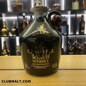 CLAN CAMPBELL DE LUXE SCOTCH DECANTER 12Y 75CL