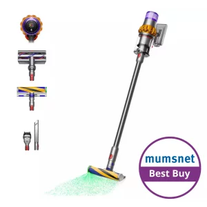 Dyson V15 Detect with Mumsnet best badge