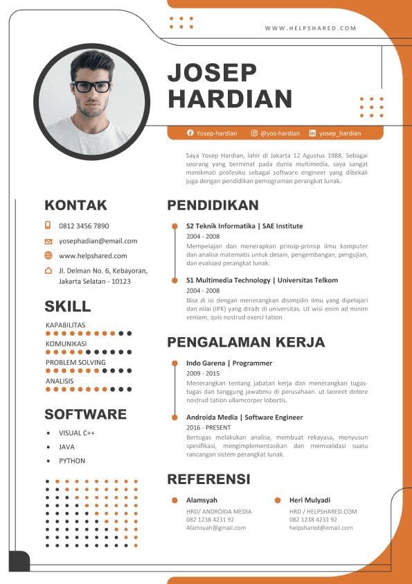 7 Contoh CV yang Menarik di Mata Rekruiter dan Tips Membuatnya ...