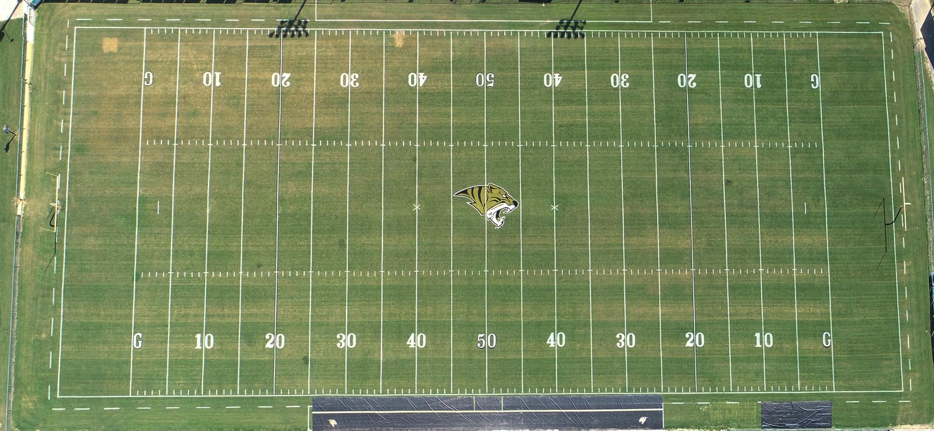 Aerial layout of cooper field