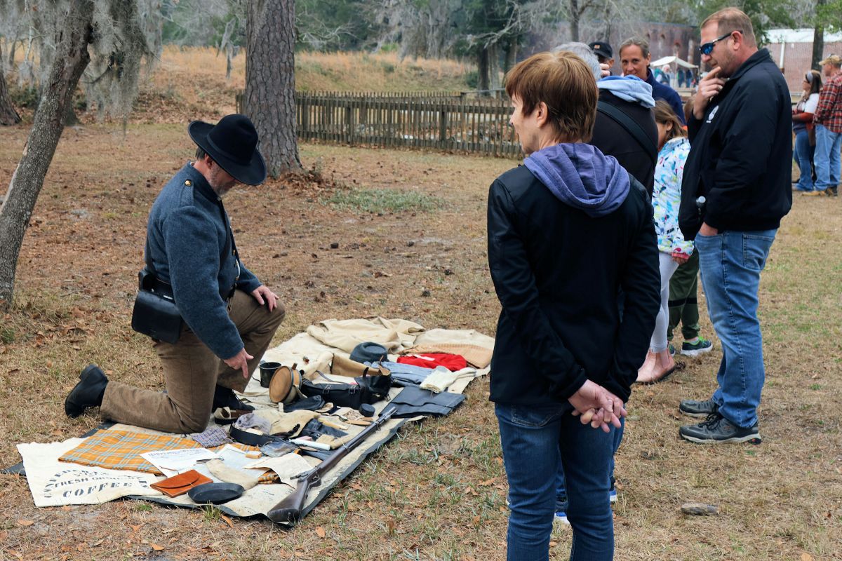 Brunswick Town/Fort Anderson State Historic Site will commemorate the 160th anniversary of Fort Anderson's capture with living history demonstrations Feb. 15. Photo: NCDNCR