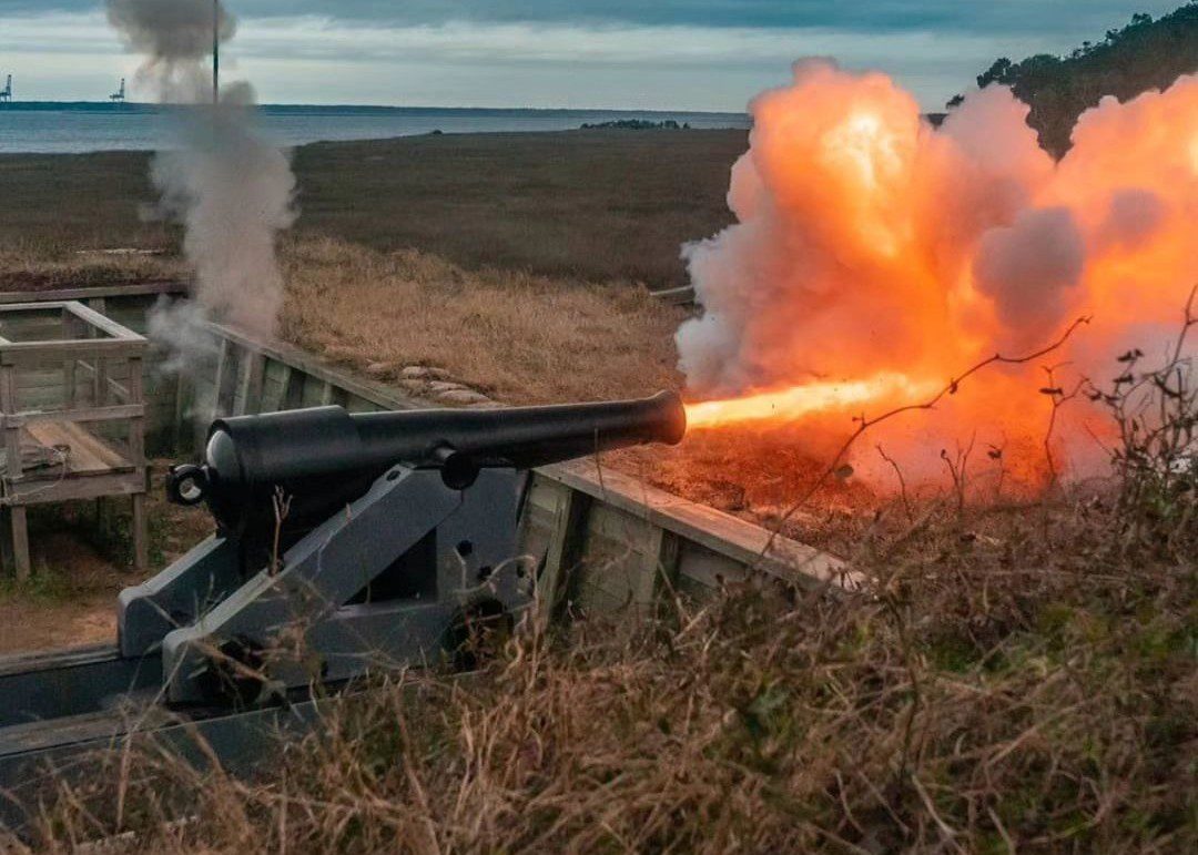 Fort Fisher's cannons will be fired during the upcoming 160th commemoration of the capture of the fort by U.S. forces in January 1865. Photo, courtesy of the N.C. Department of Natural and Cultural Resources