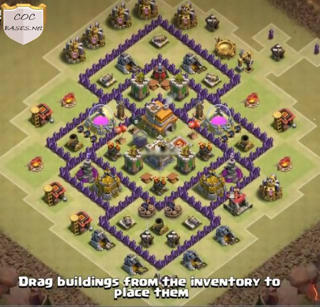 Anti Dragons TH7 War Base