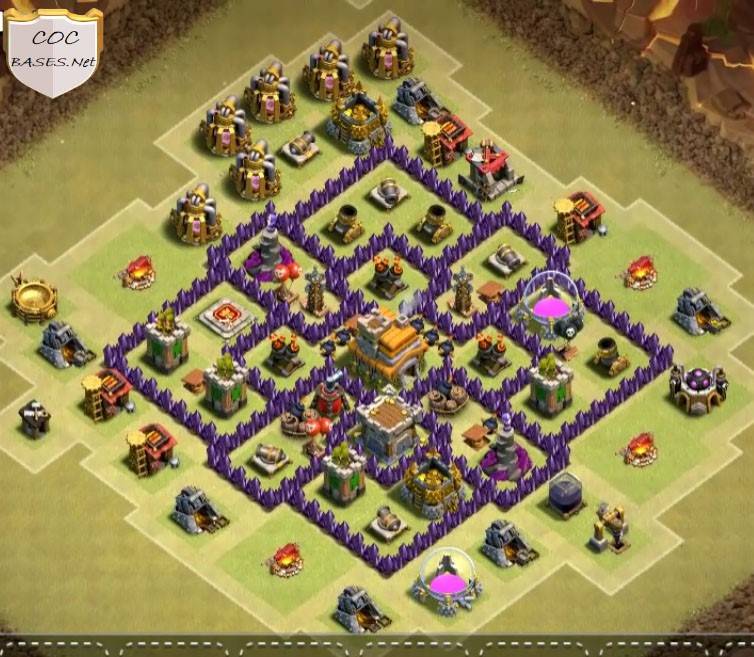 Anti Dragons TH7 War layout