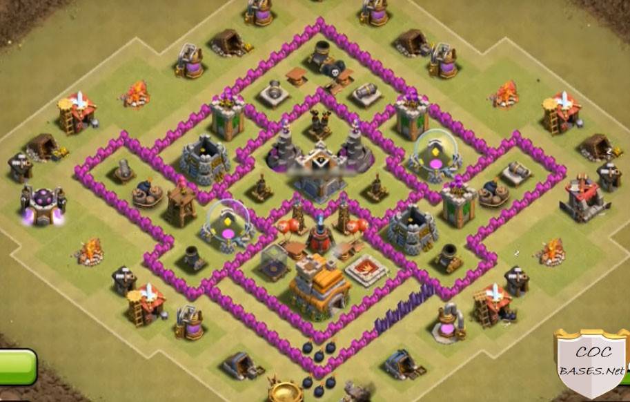 Anti Dragons Town Hall 07 War Base link