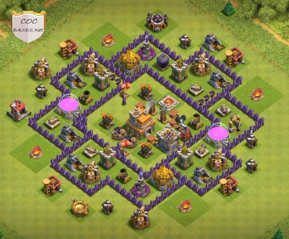 Town Hall 7 War Base Anti 3 Star