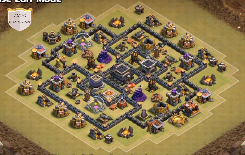 Town Hall 7 best War layout Anti 3 Star