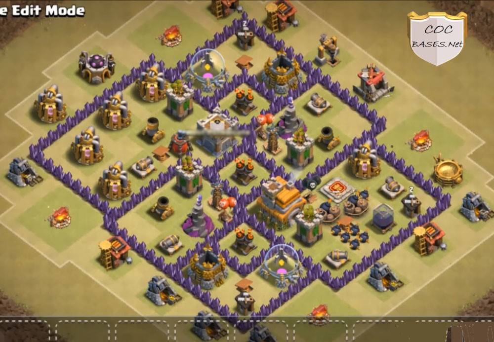 anti 3 star coc level 7 base