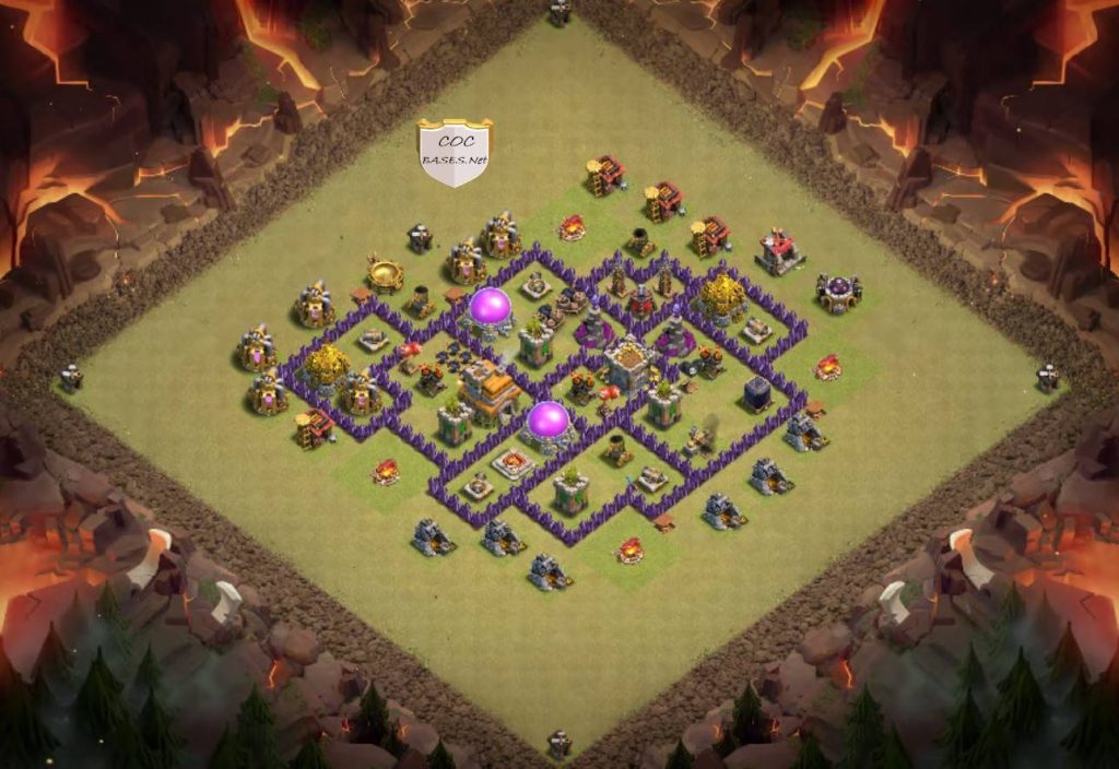 anti 3 star th7 war base