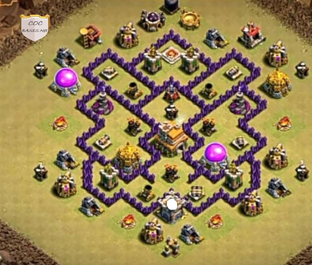 anti everything coc th7 war base link