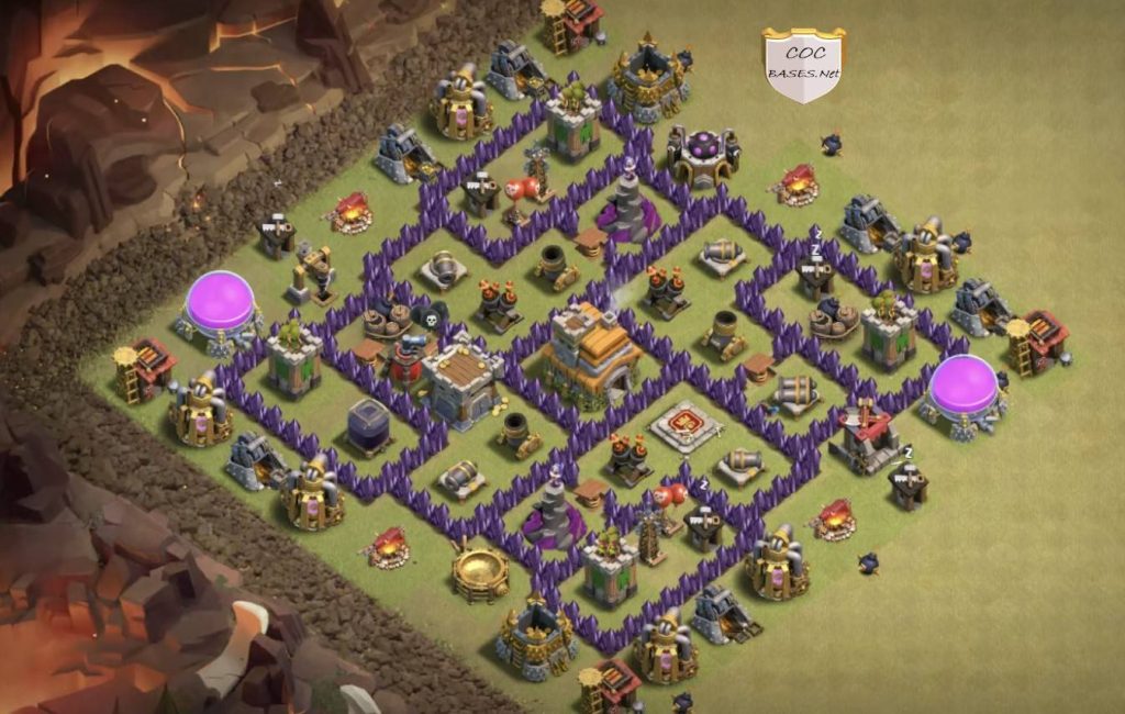 best town hall 7 war base layout