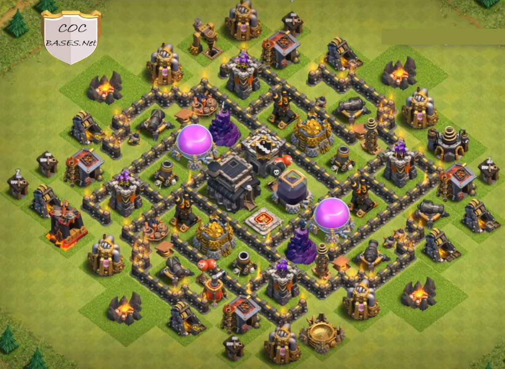 clash of clans lvl 7 base layout