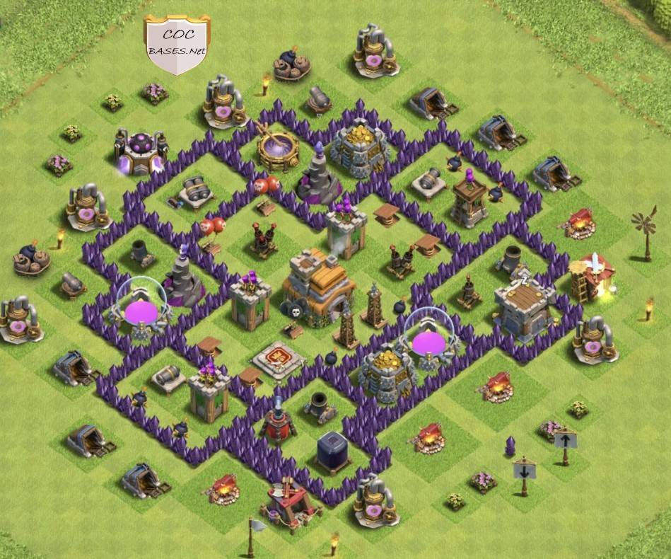 clash of clans th7 design