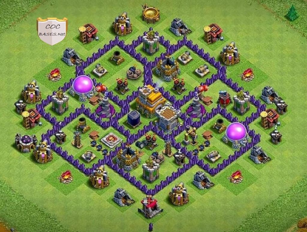 clash of clans town hall 7 base with link