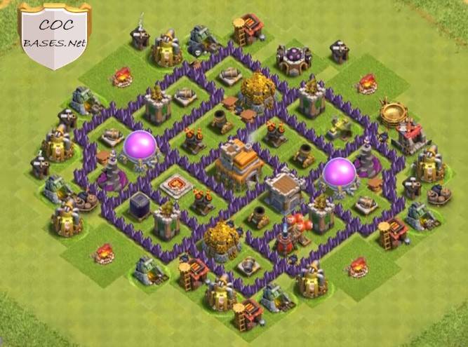 coc TH7 Base Anti 3 Star