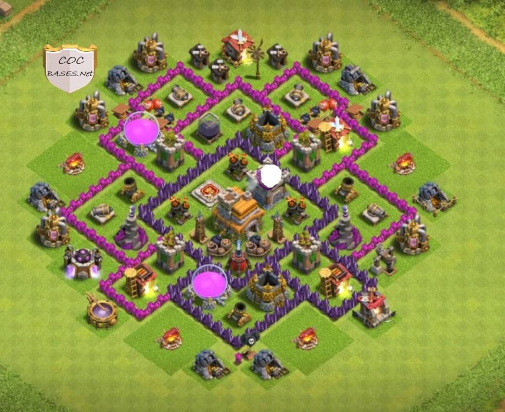 coc level 7 clan league layout link