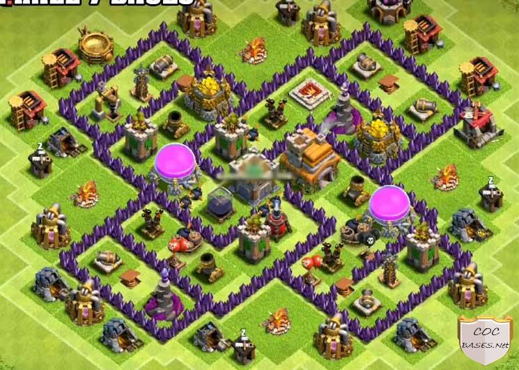 farm base design anti loot town hall 7