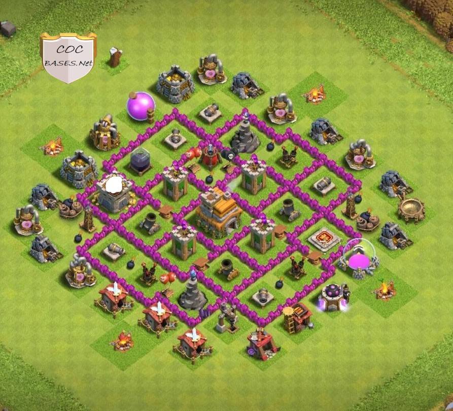 good level 7 base layout link anti 3 stars