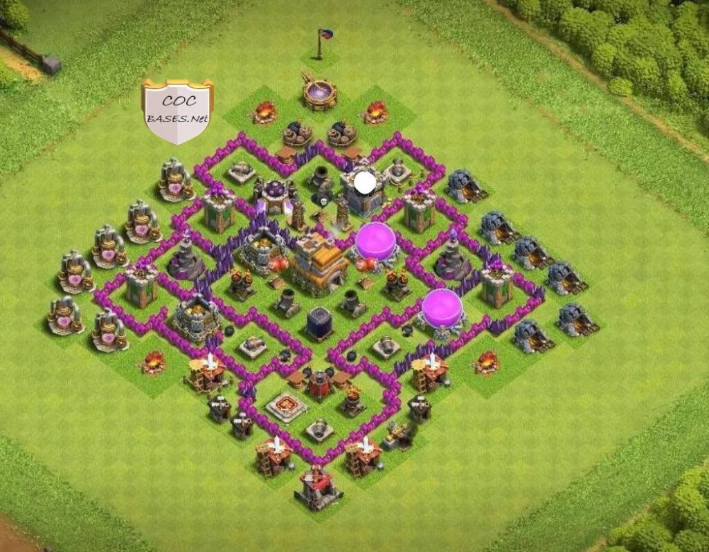 town hall 7 anti loot base