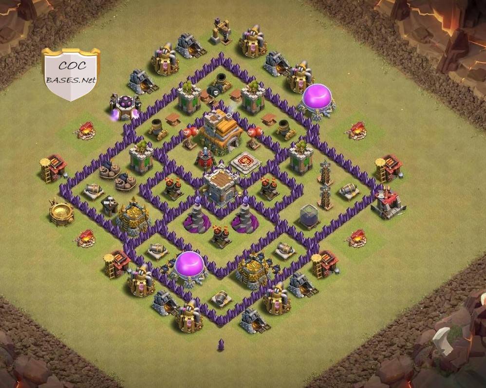 town hall 7 base anti 2 star