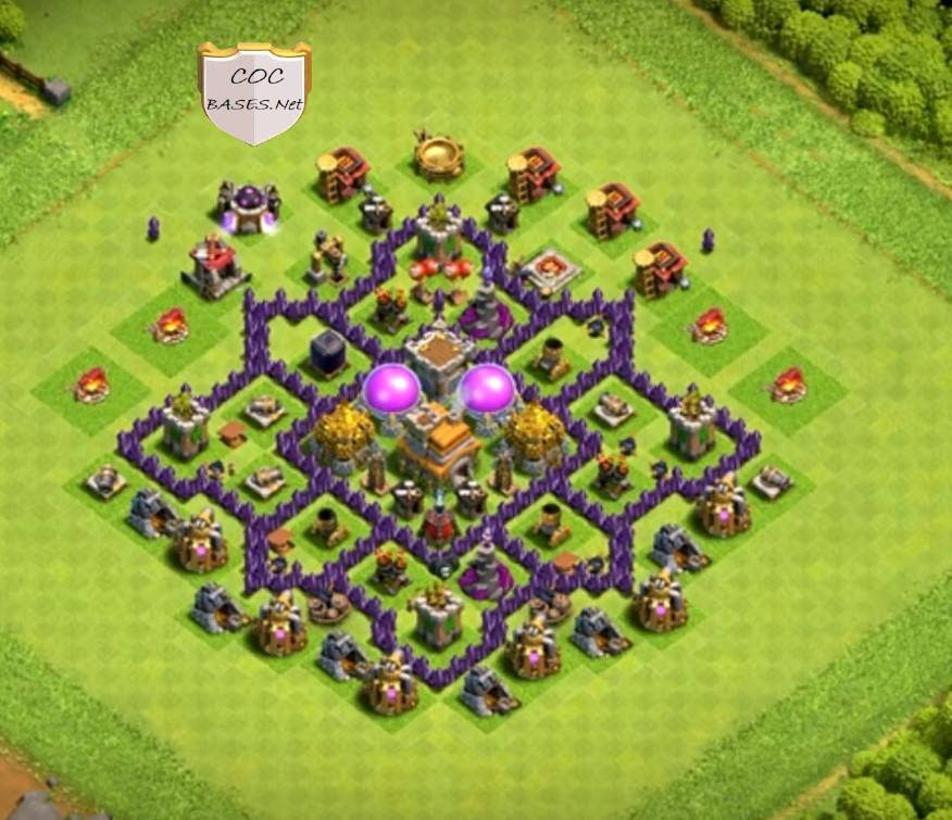 town hall 7 base copy