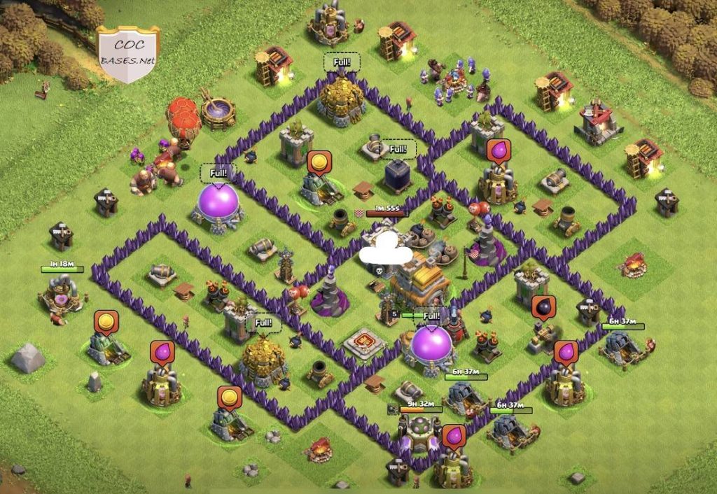 town hall 7 base link